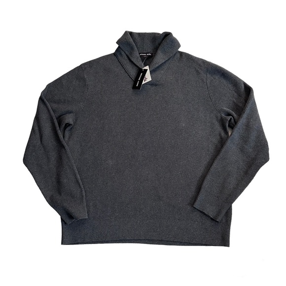 NWT Michael Kors Men’s Shawl Collar Long Sleeve Sweater Size XL